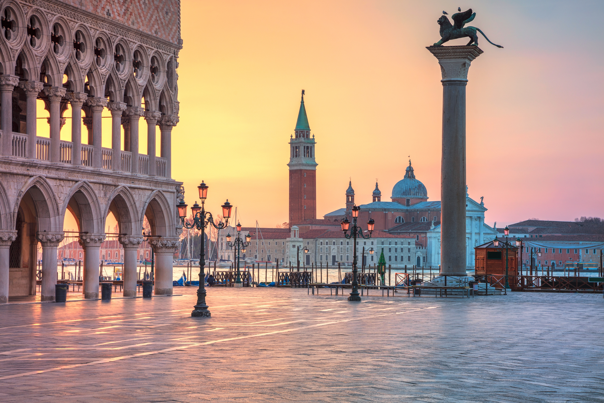 View of St. Mark's Square and the Grand Canal in Venice